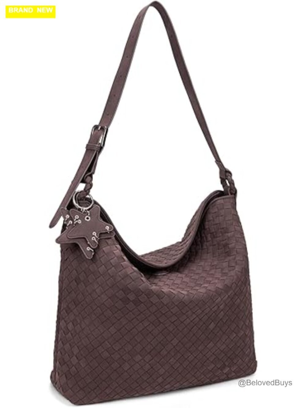 Slouchy Soft Suede Hobo Bag Large Crossbody Foldable Shoulder Handbag